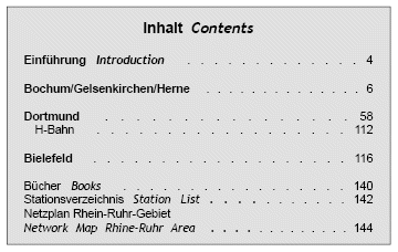 Rhein-Ruhr Stadtbahn Album 2 - Inhalt | Contents
