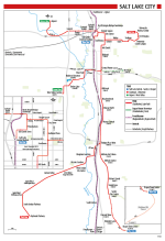 Salt Lake City TRAX map